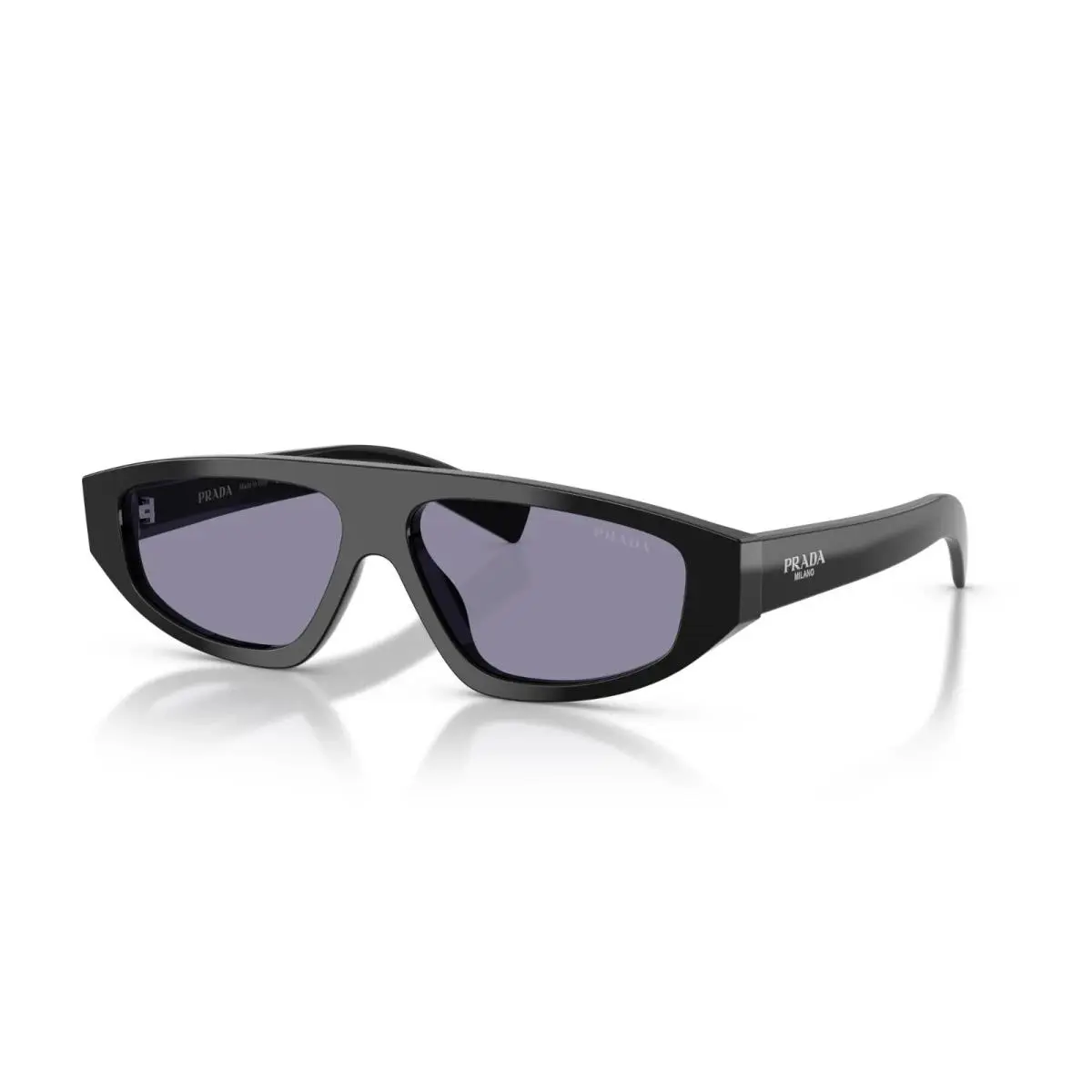 Prada PR C02S Black/violet Silver Mirrored 16K50B Sunglasses