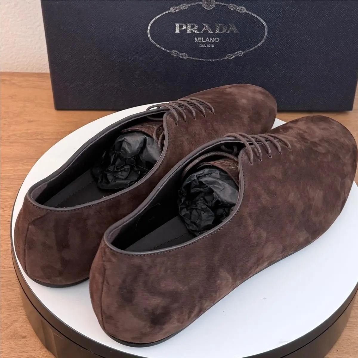 Prada shoes - 2EG448 Vit.Scamosciato - Brown 10