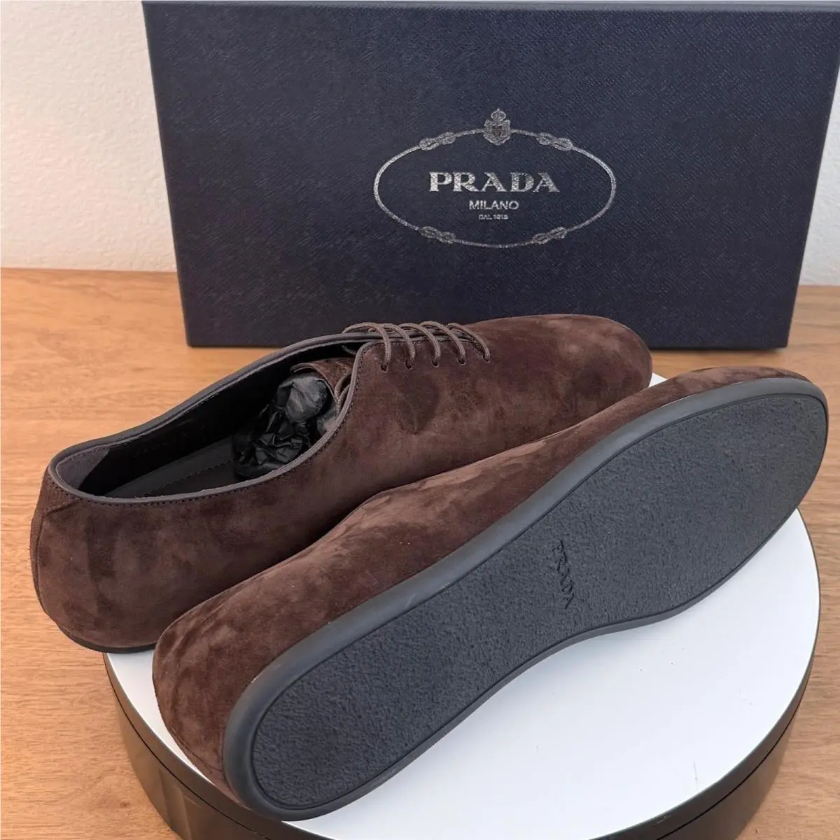 Prada shoes - 2EG448 Vit.Scamosciato - Brown 14