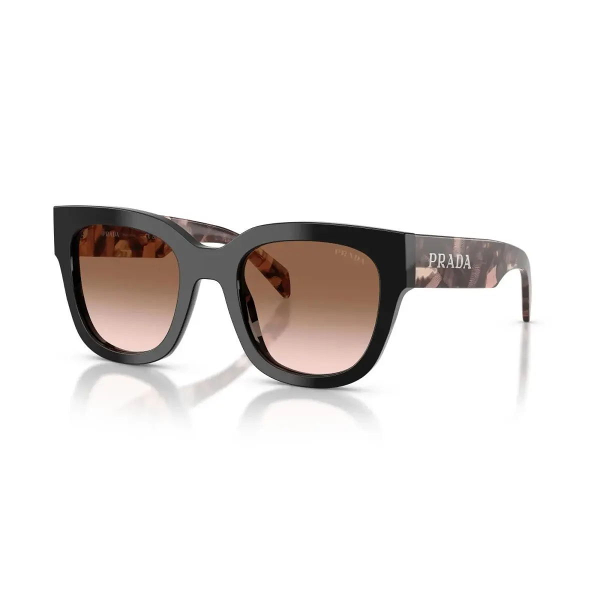 Prada PR C04S Black and Tortoise/brown Gradient 28F90P Sunglasses