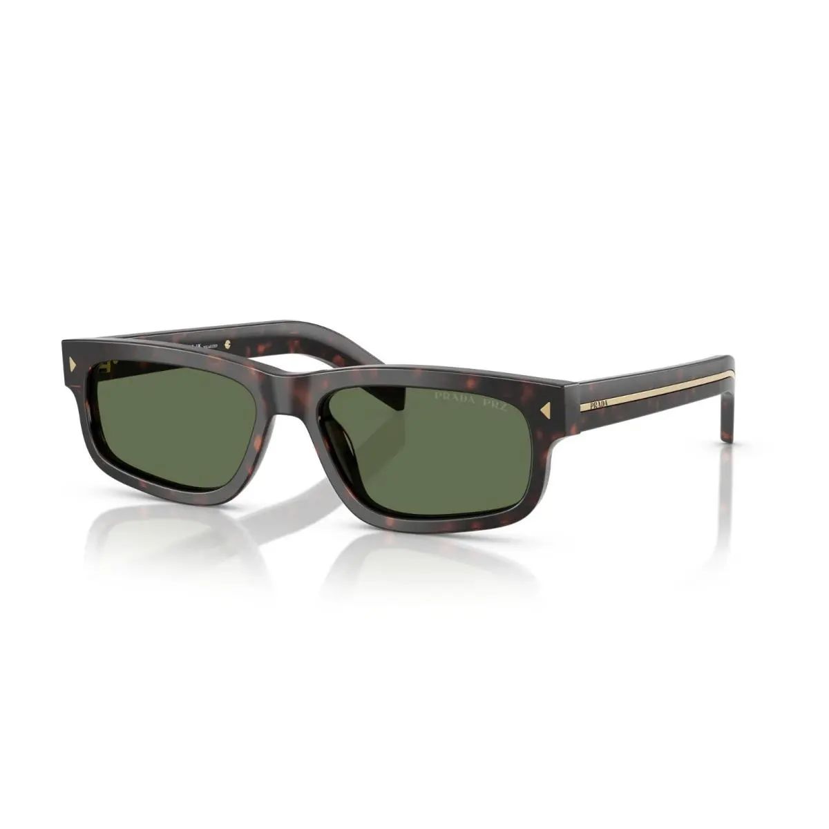 Prada PR B11S Root Tortoise/green Polarized 17N20G Sunglasses