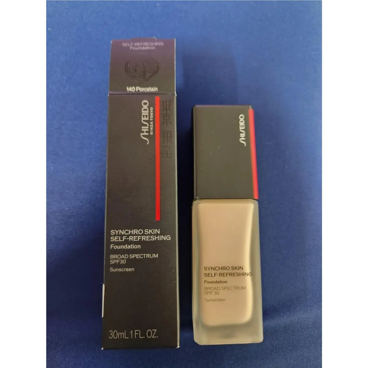 Synchro Skin Self-refreshing Foundation 140 Porcelain Spf 30 1.0oz by Shiseido