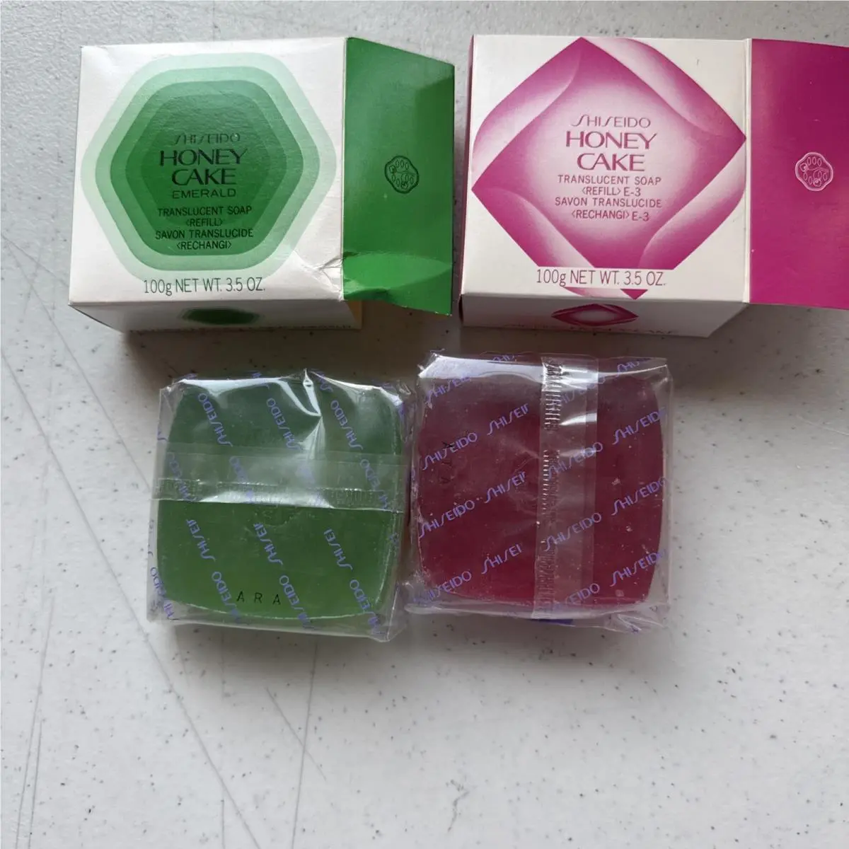 Honey Cake Translucent Soap Refill Pink Emerald 3.5oz Each by Shiseido