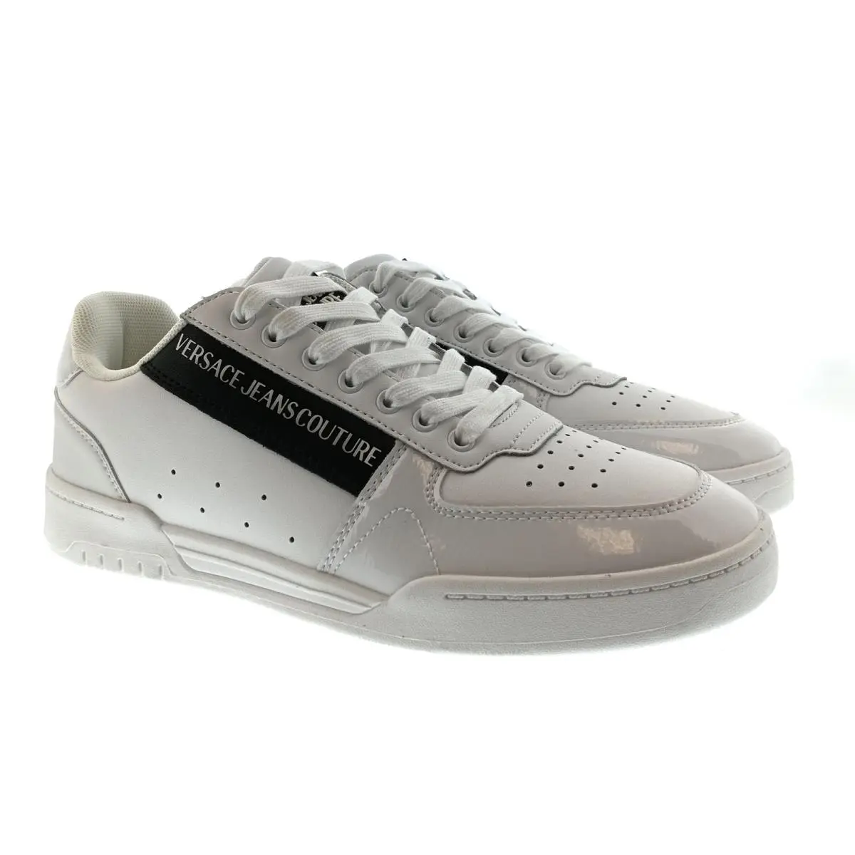 Versace shoes - E80YA3SD4 EZPB86 E003 - White / Silver / Black 3