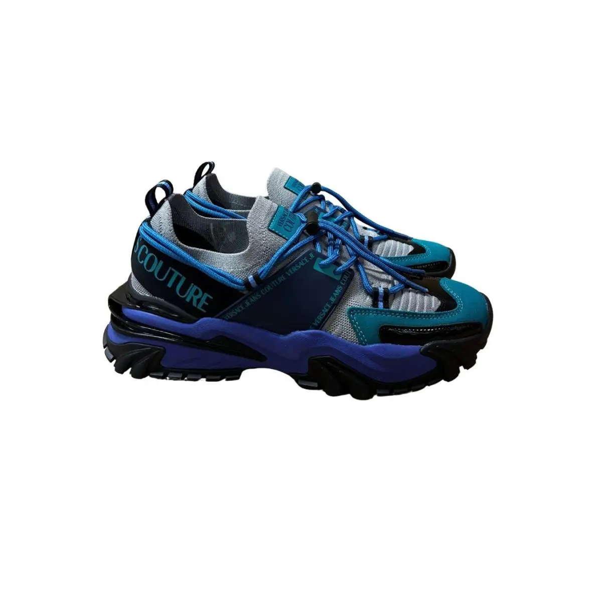 Versace shoes - E79YA3SI3 EZSC88 EU73 - Black / Blue / Teal 5