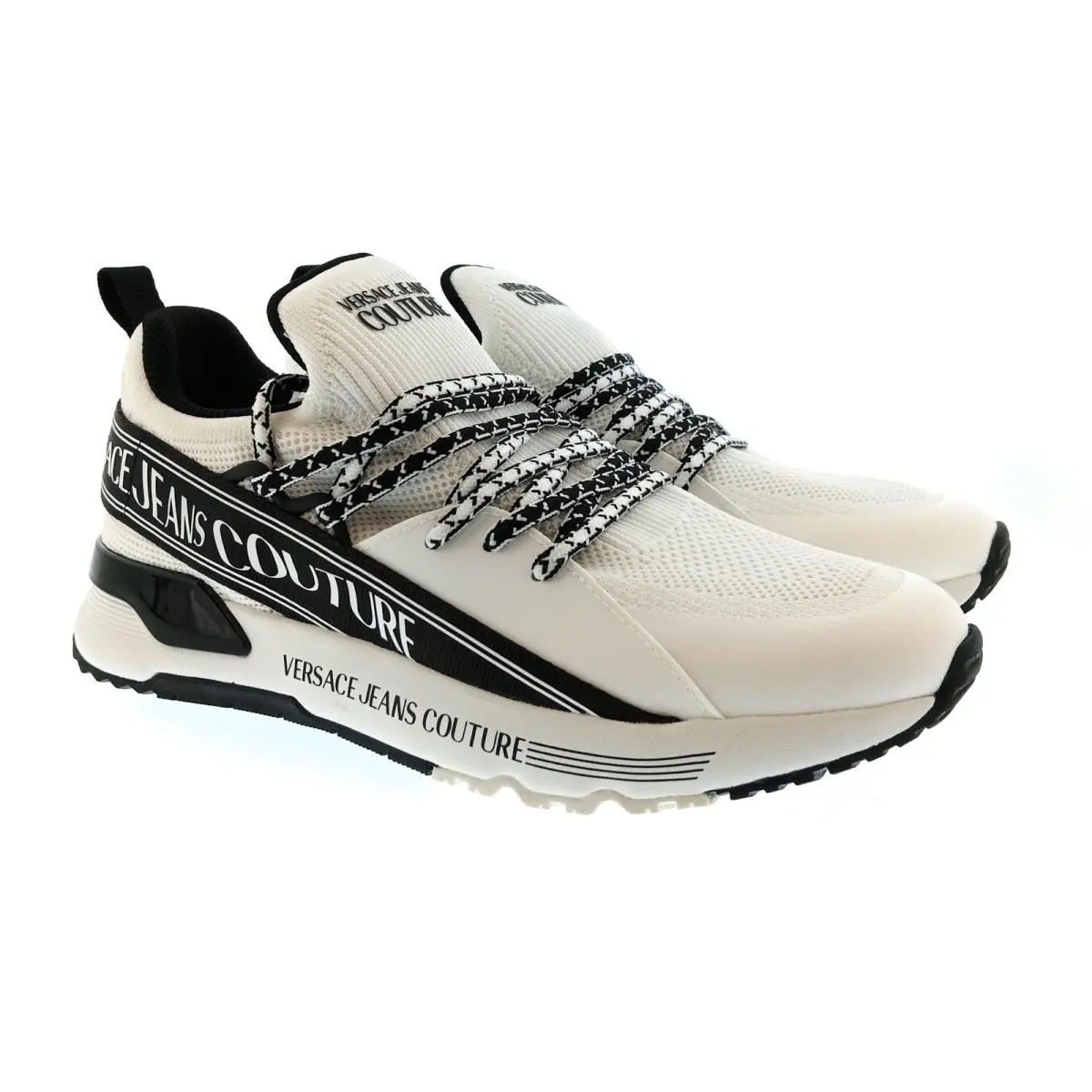 Versace shoes - E79YA3SA3 EZSD03 E003 - White / Black 3