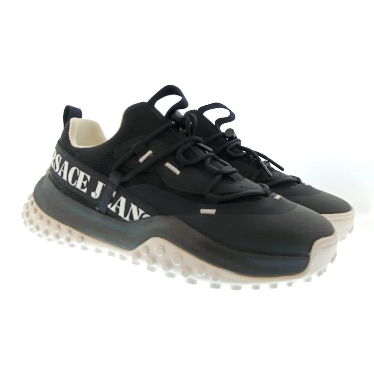Versace shoes - E80YA3SN2 EZSE10 E899 - Black / White 3