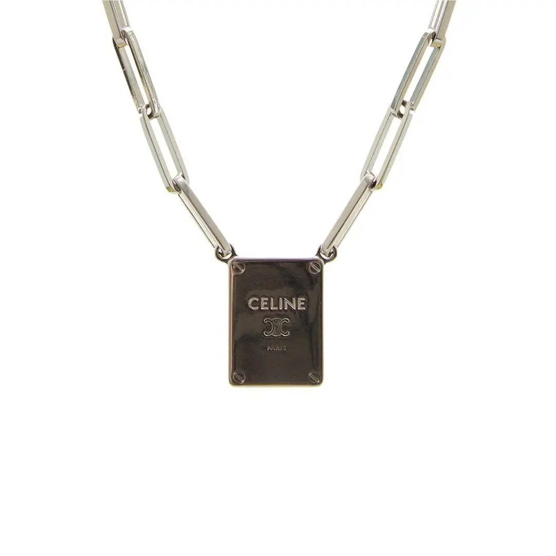 Triomphe Tag Necklace Women`s by Celine