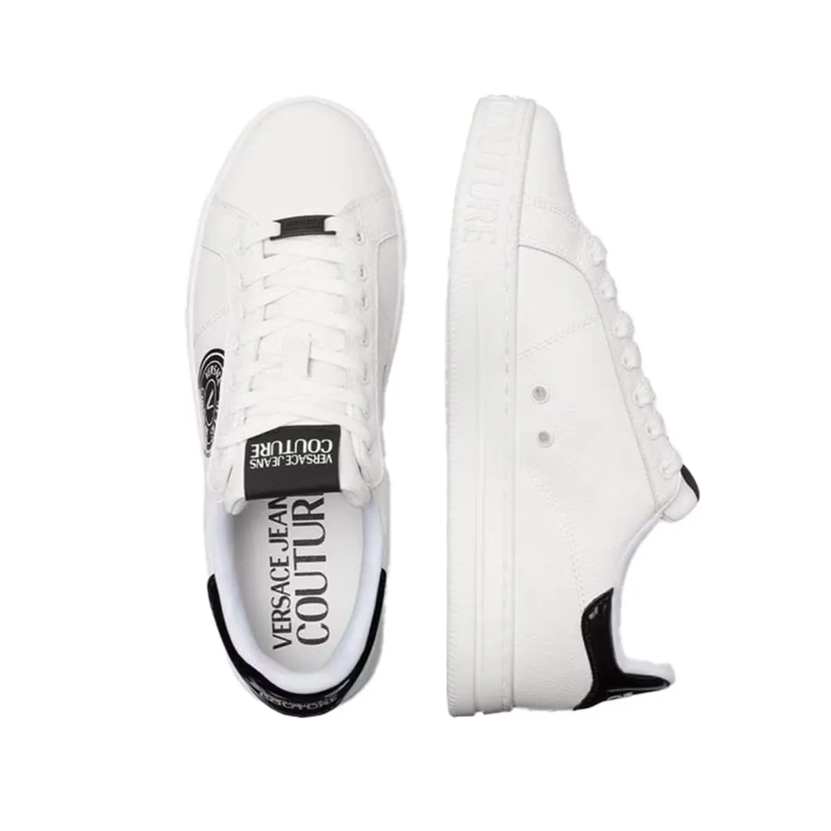 Versace shoes - E77YA3SK1 EZP332 EL02 - White/Black (UPC: 8052019760941) 1