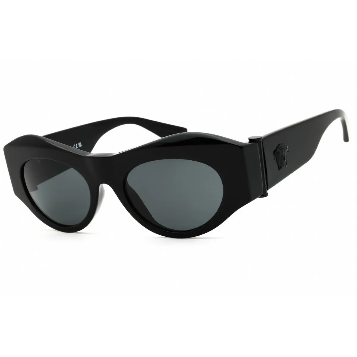 VE4477U 536087 Black / Dark Grey 52mm Women`s Sunglasses by Versace