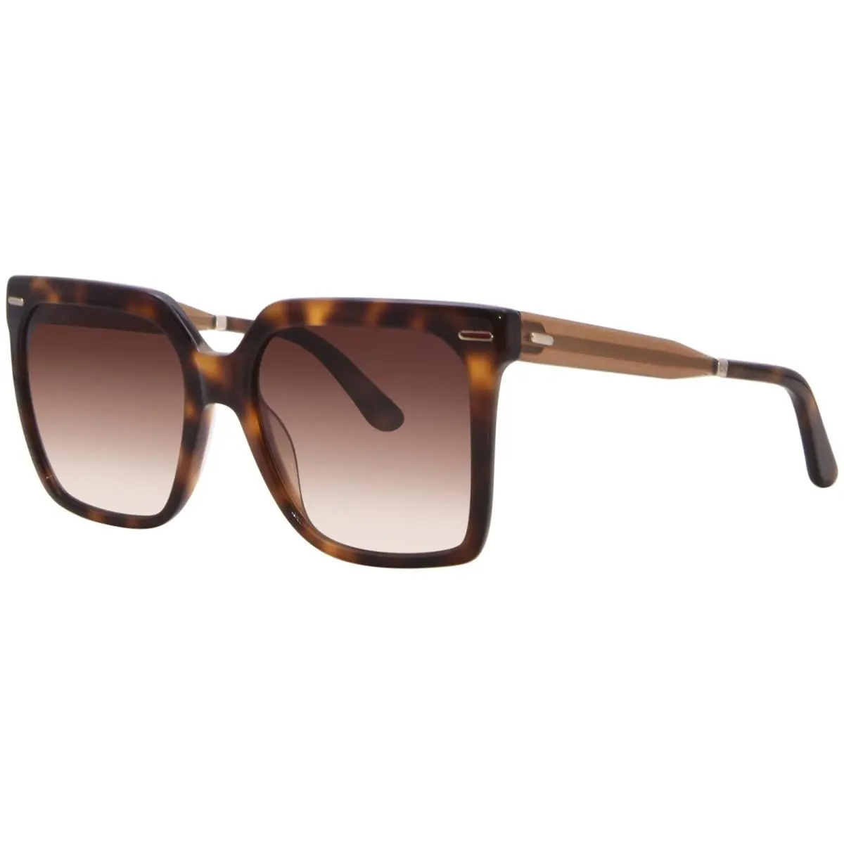 Calvin Klein CK22534S 220 Sunglasses Women`s Brown Havana/red Square Shape 55mm