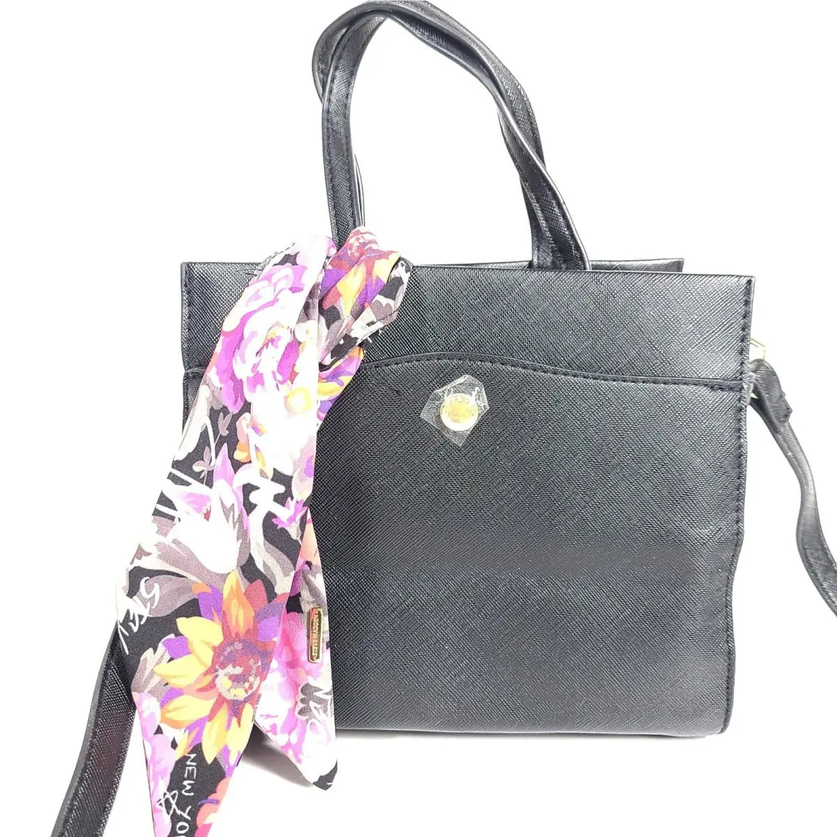 Bolton Crossbody Detachable Strap with Removable Scarf Black by Steve Madden