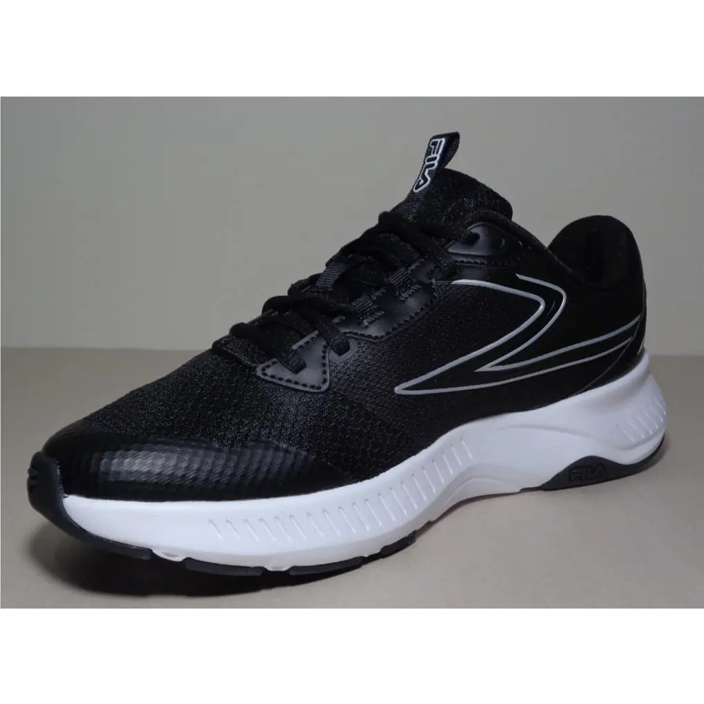 Fila shoes - Action Stride Energized - Action Stride Energized - Black / White / Matte Silvery Metallic (UPC: 196447866887) 10