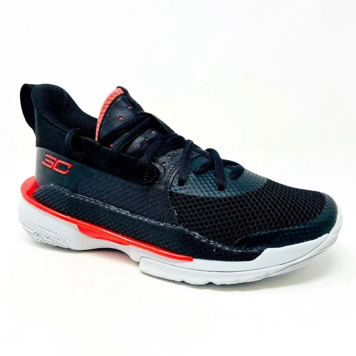 Under Armour shoes - Under Armour Curry 7 - Curry - 3022113 001 - Black, Manufacturer: Black/Beta Red 5