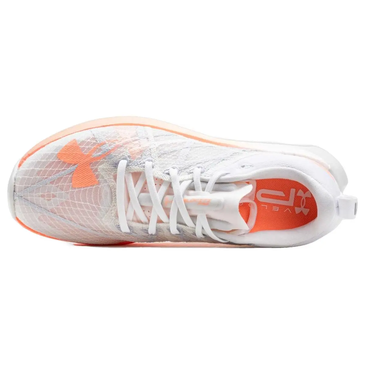 Under Armour shoes - Under Armour Velociti Pro - Velociti Pro - 3027560-102 - White/Halo Gray/Flare Orange 1