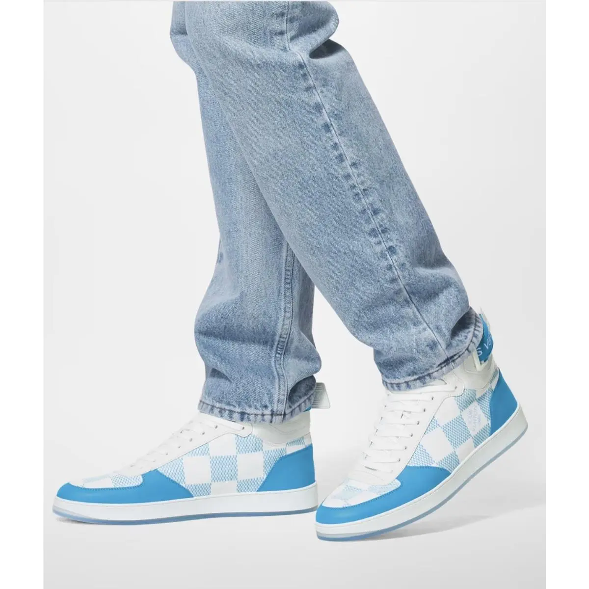 Louis Vuitton shoes - Louis Vuitton Rivoli Sneaker Boot - 1AA0D2 - Blue 2