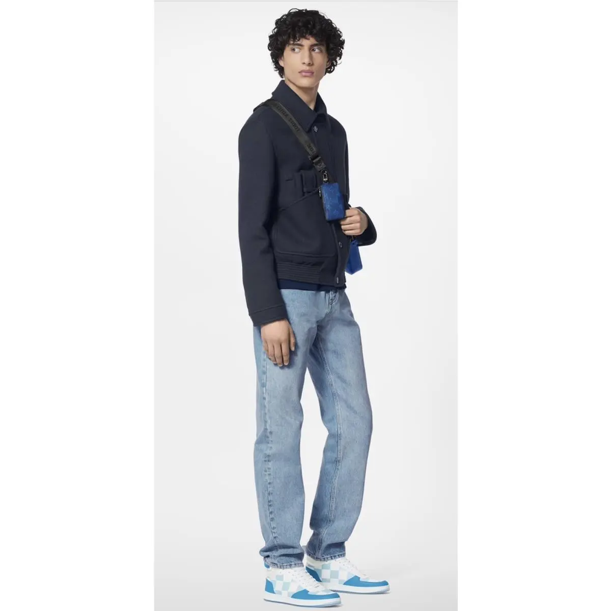 Louis Vuitton shoes - Louis Vuitton Rivoli Sneaker Boot - 1AA0D2 - Blue 5