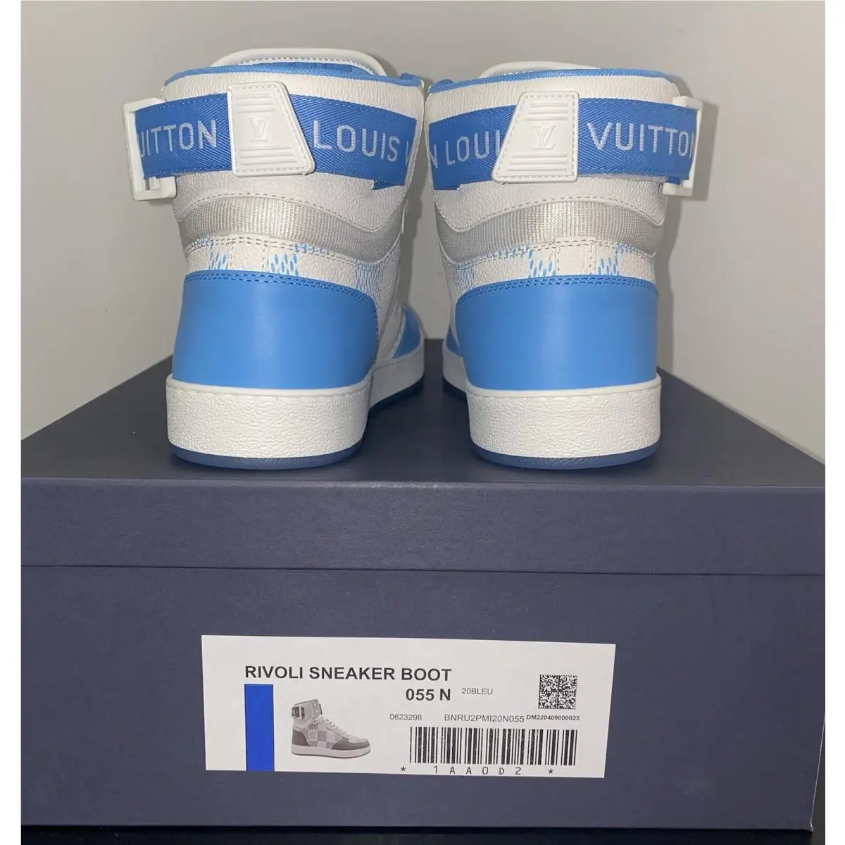 Louis Vuitton shoes - Louis Vuitton Rivoli Sneaker Boot - 1AA0D2 - Blue 8