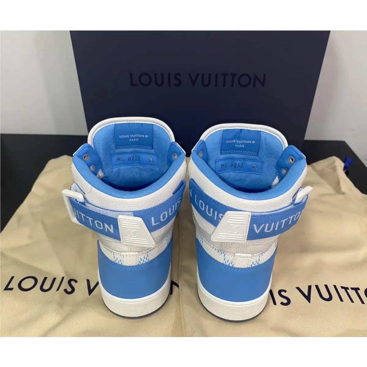 Louis Vuitton shoes - Louis Vuitton Rivoli Sneaker Boot - 1AA0D2 - Blue 9
