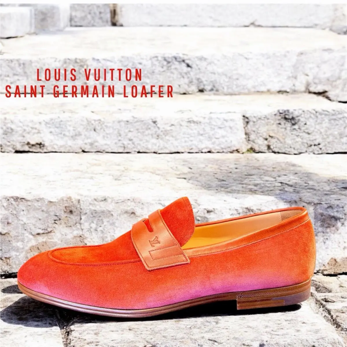 Louis Vuitton shoes - Louis Vuitton Saint Germain Loafer - 1A4RB0 - Red 1