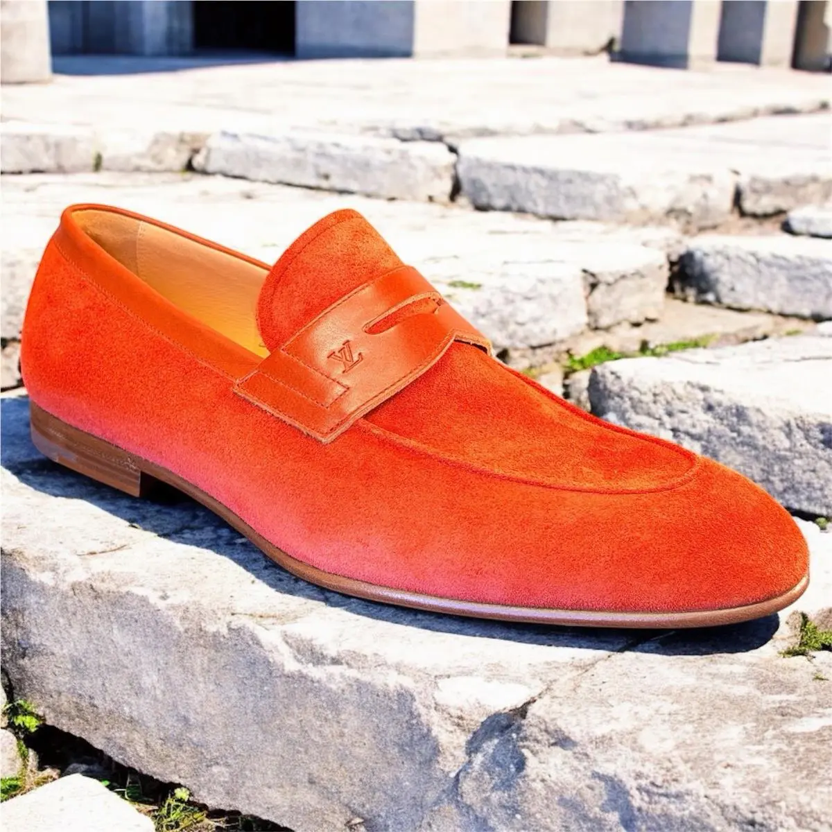 Louis Vuitton shoes - Louis Vuitton Saint Germain Loafer - 1A4RB0 - Red 2
