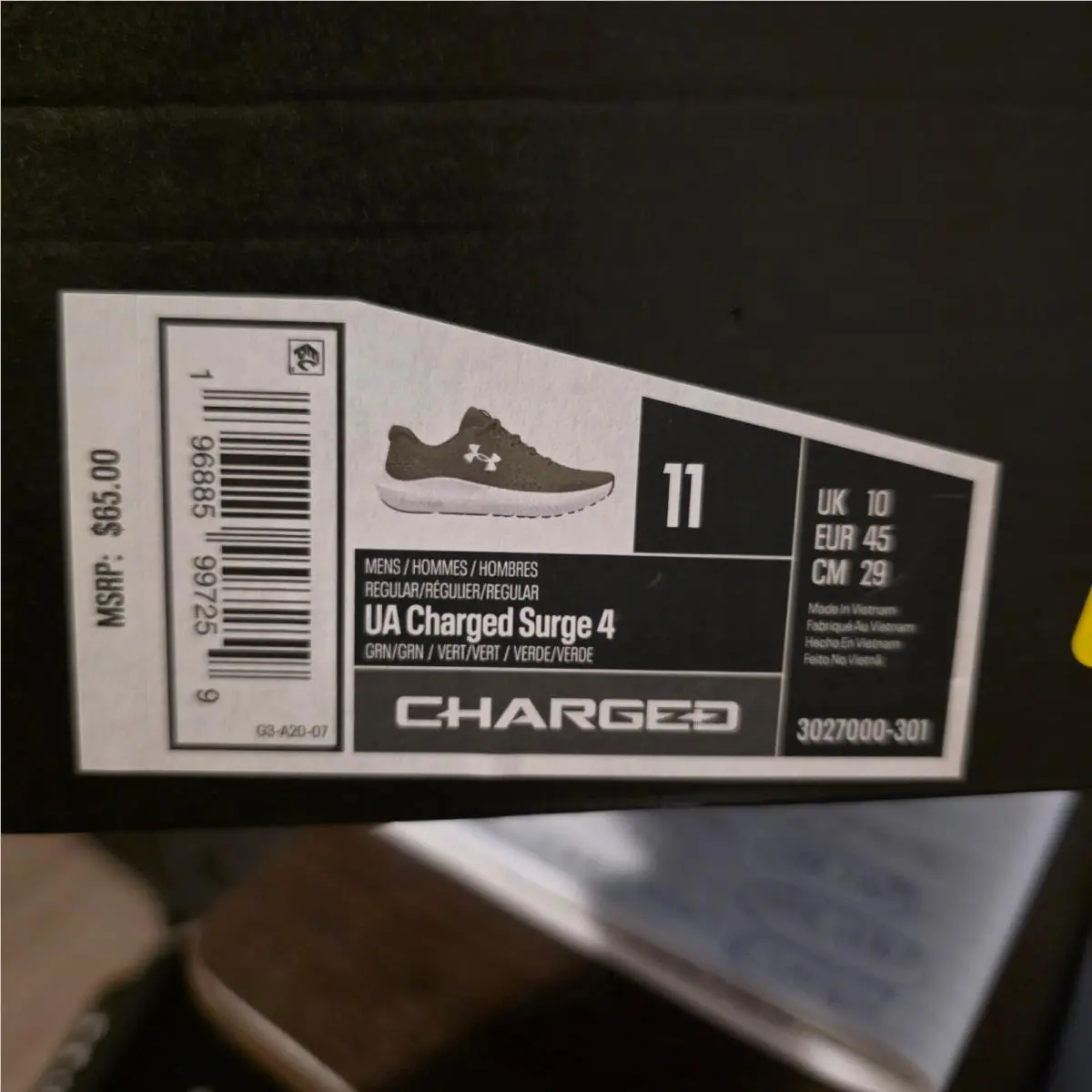 Under Armour shoes - Charged Surge 4 - Charged Surge - Green 0