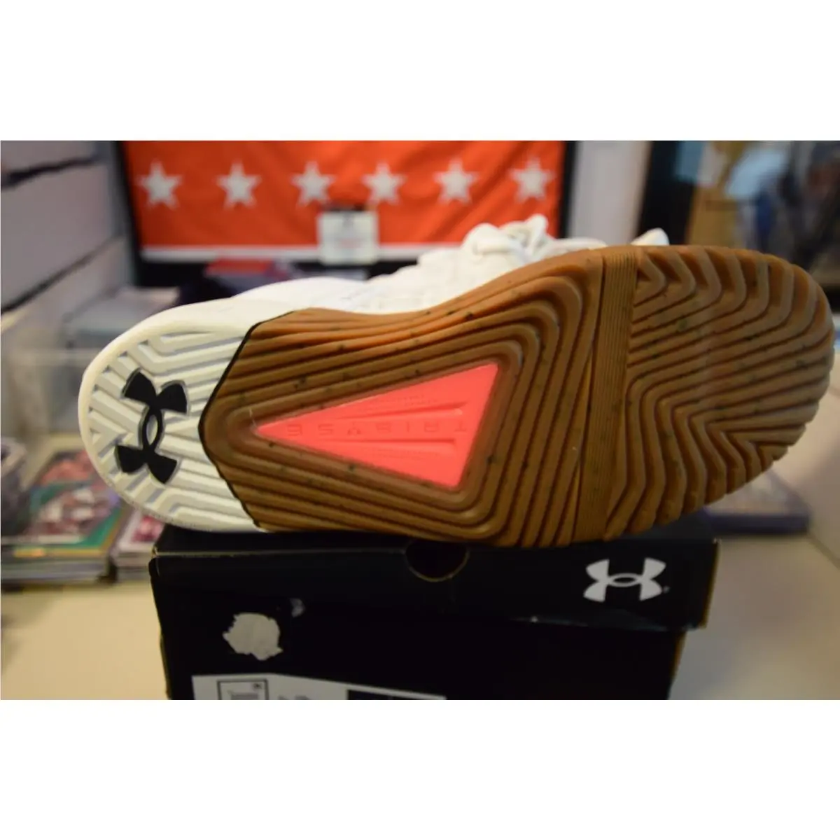 Under Armour shoes - Under Armour TriBase Reign 6 - White Distant Gray (UPC: 196885730306) 0