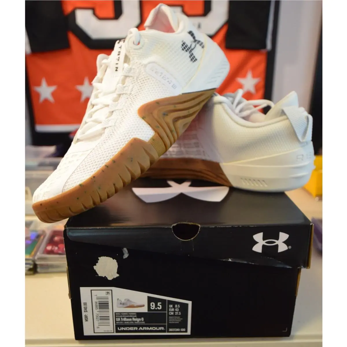 Under Armour shoes - Under Armour TriBase Reign 6 - White Distant Gray (UPC: 196885730306) 1