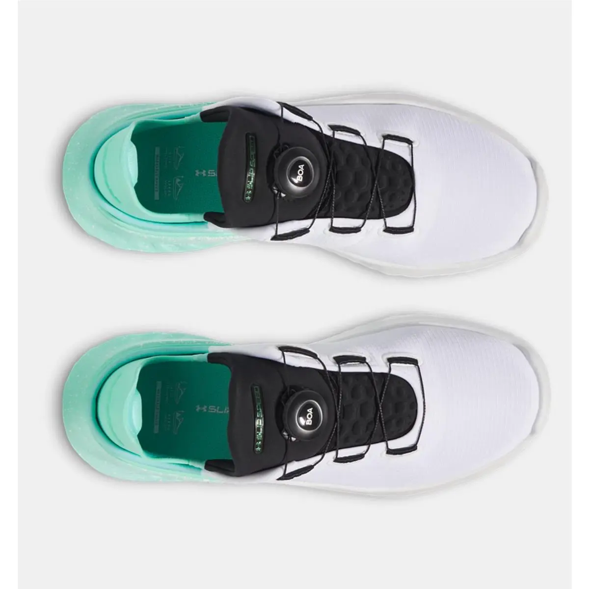 Under Armour shoes - White / Comet Green / Black 3