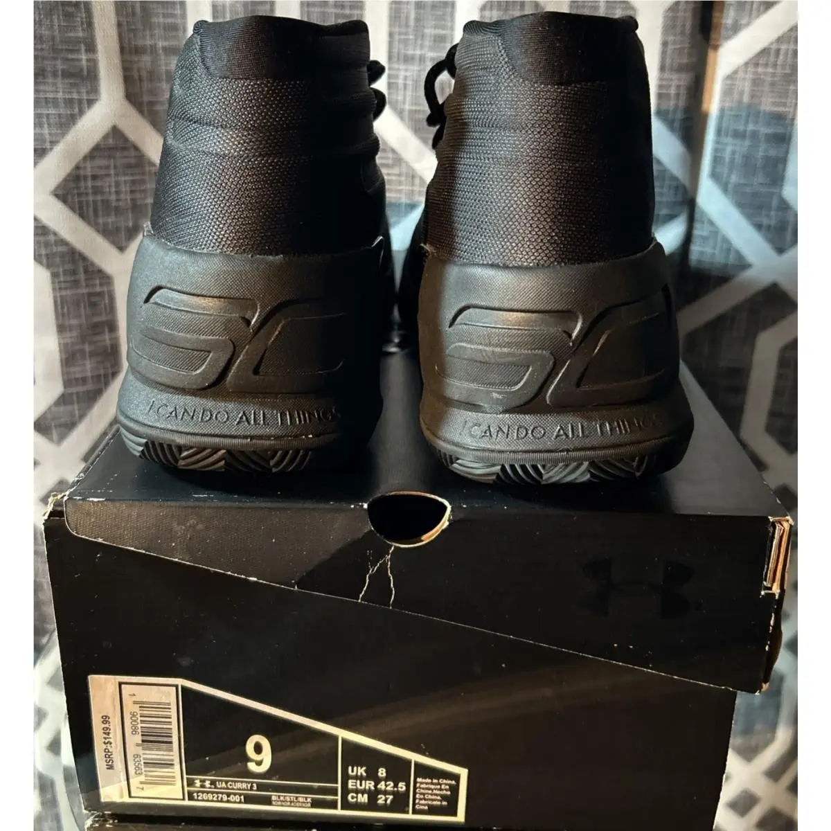 Under Armour shoes - Steph Curry U.S. Curry 3 - 1269279-001 - Black 3