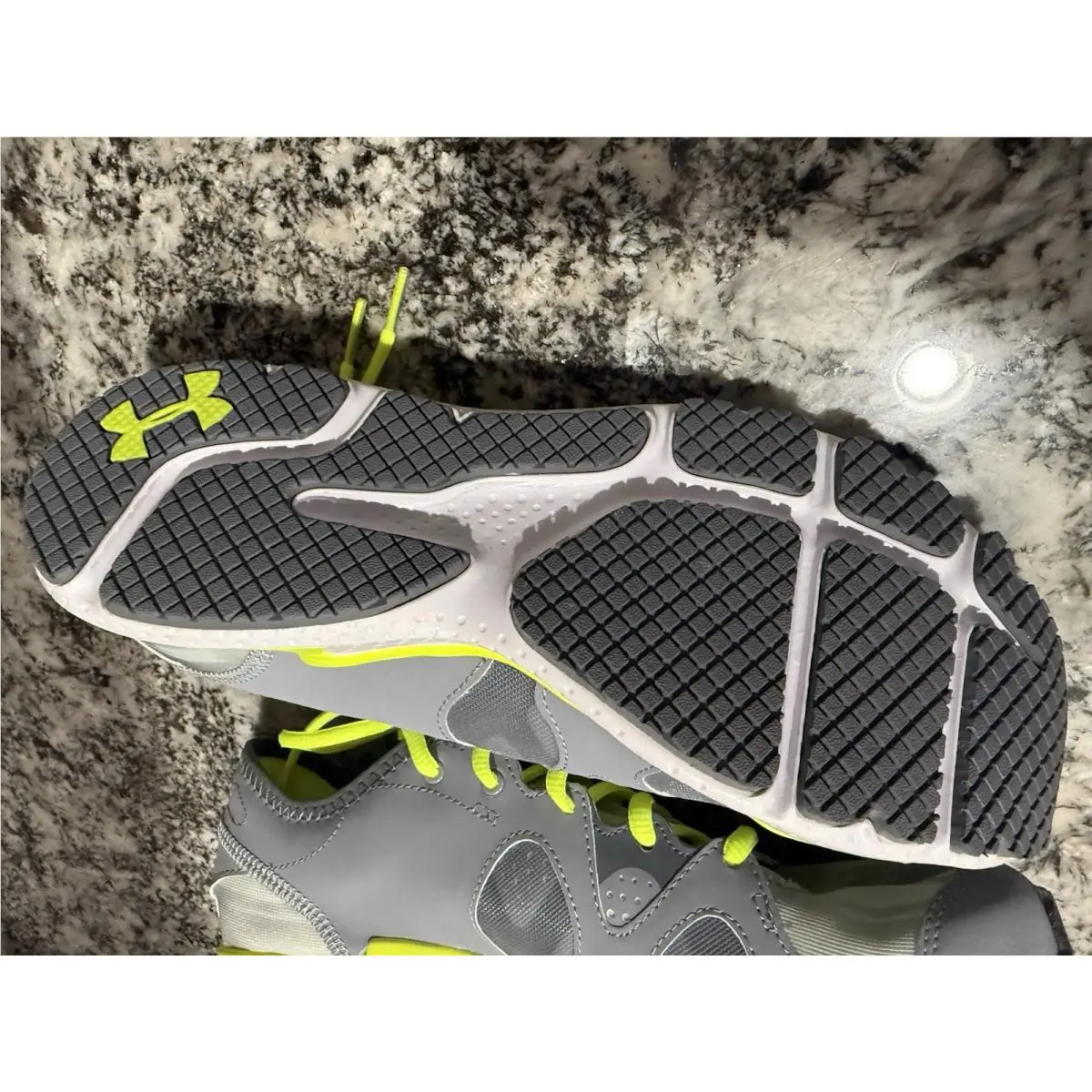 Under Armour shoes - Under Armour Micro G Neo Mantis Print - Neon Green/Gray (UPC: 0888284342968) 8