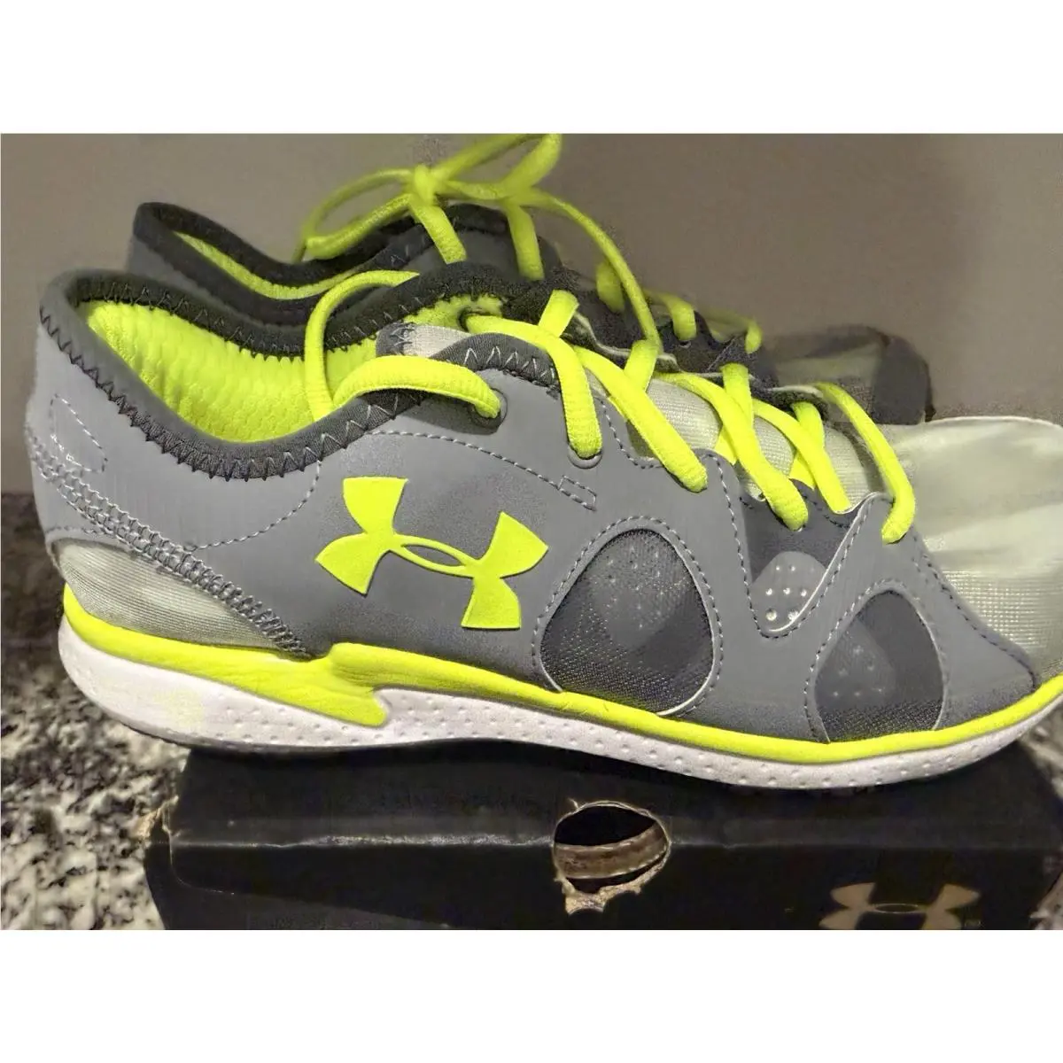 Under Armour shoes - Under Armour Micro G Neo Mantis Print - Neon Green/Gray (UPC: 0888284342968) 0