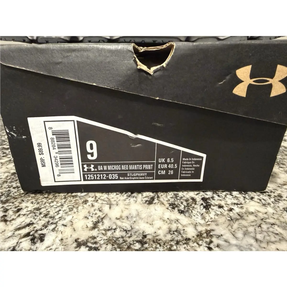 Under Armour shoes - Under Armour Micro G Neo Mantis Print - Neon Green/Gray (UPC: 0888284342968) 1