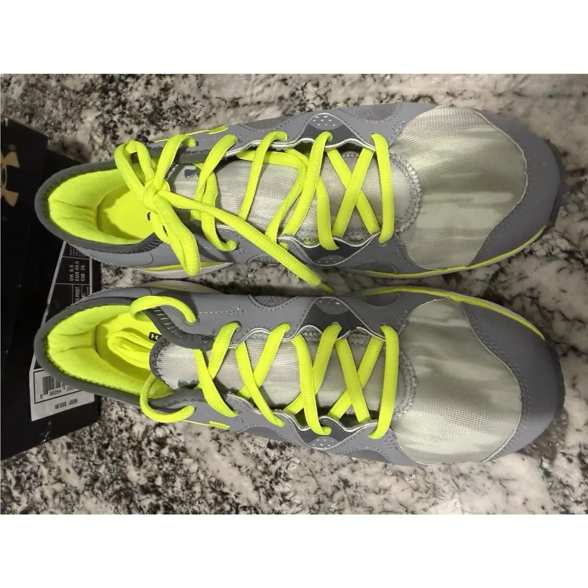 Under Armour shoes - Under Armour Micro G Neo Mantis Print - Neon Green/Gray (UPC: 0888284342968) 2