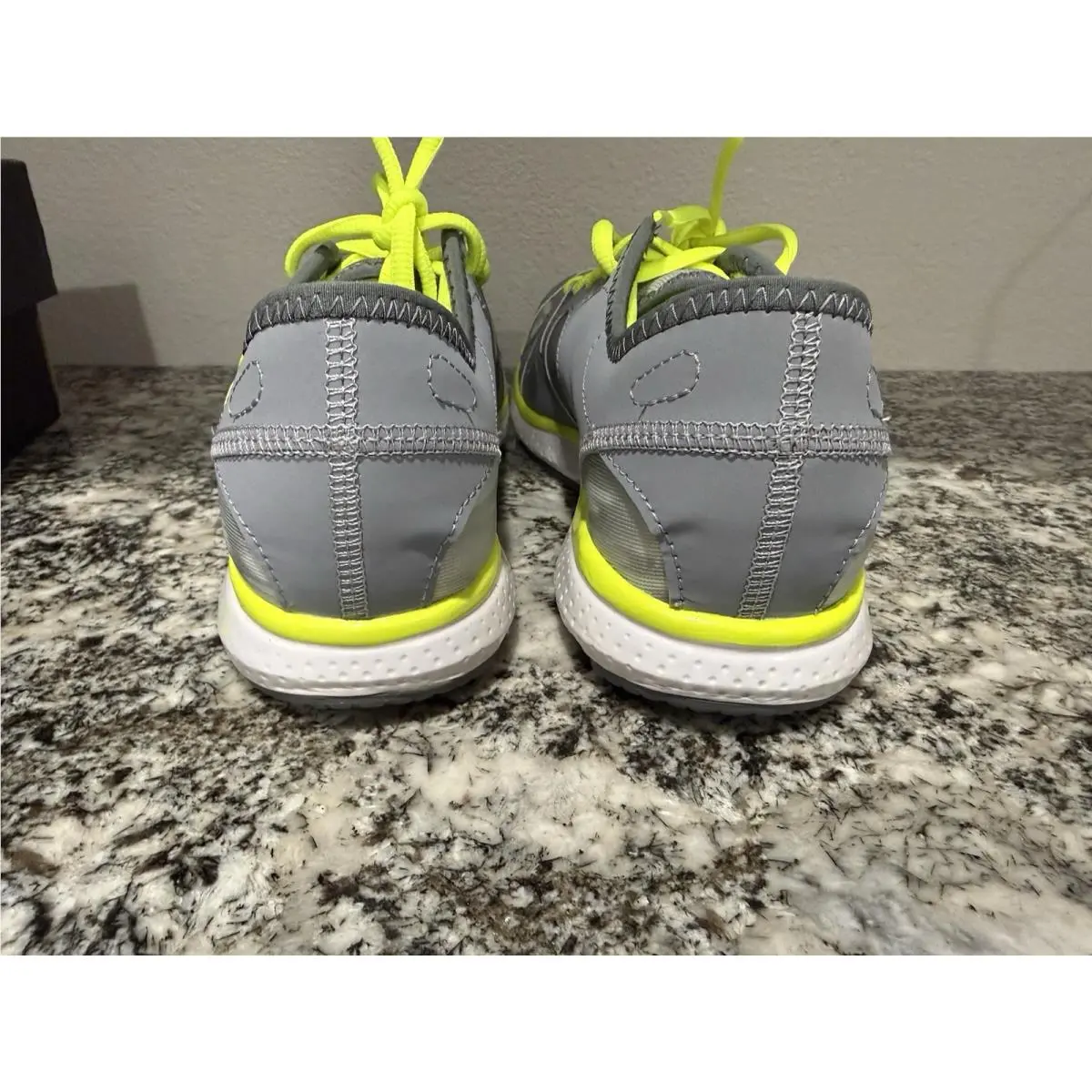 Under Armour shoes - Under Armour Micro G Neo Mantis Print - Neon Green/Gray (UPC: 0888284342968) 5