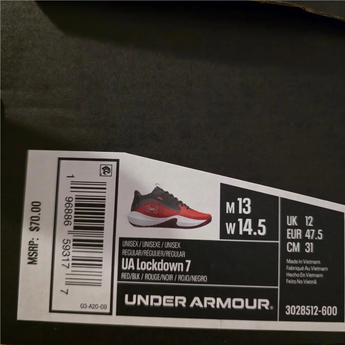 Under Armour shoes - Lockdown 6 - Lockdown - Red 0