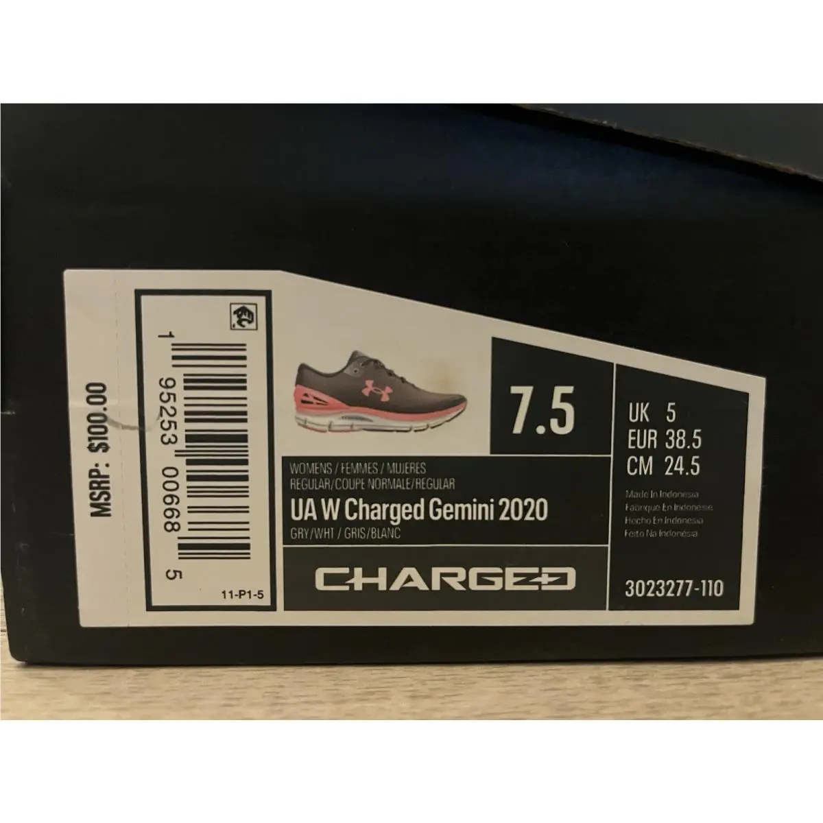 Under Armour shoes - Under Armour Charged Gemini - Charged Gemini - Gray Hot Pink 10