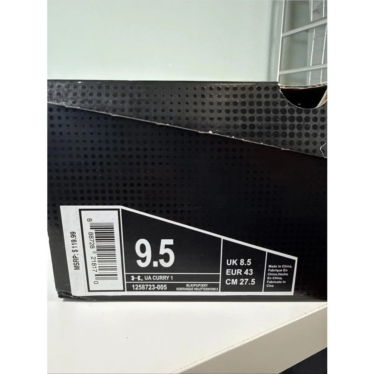 Under Armour shoes - Under Armour Curry 1 - Curry - Black 7
