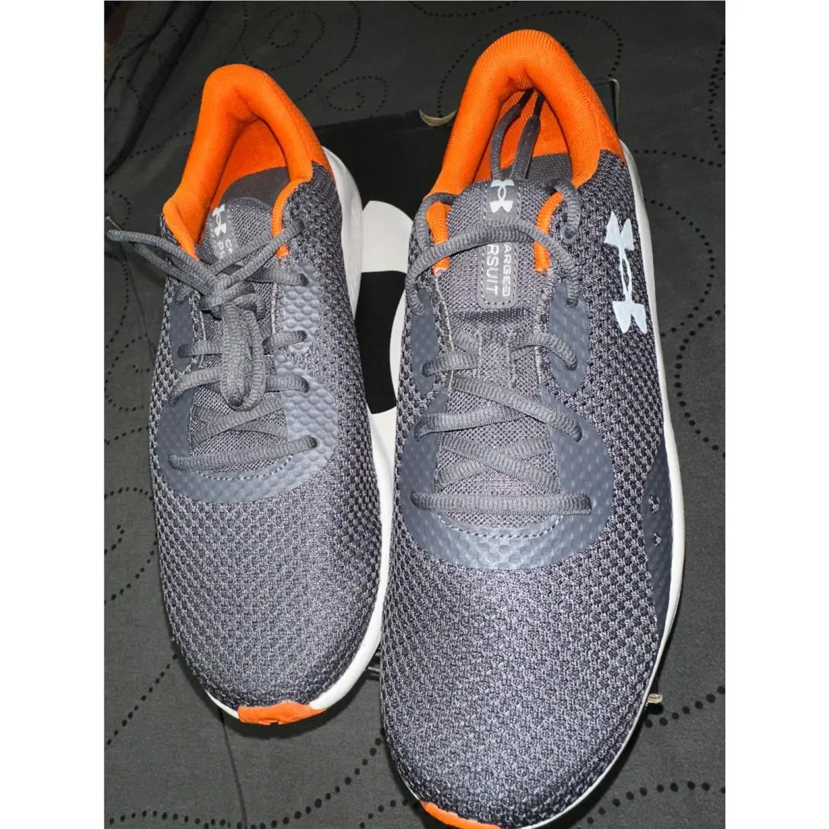 Under Armour shoes - Under Armour Charged Assert 10 - GRAY + ORANGE + WHITE 0