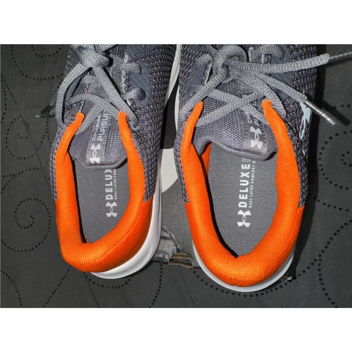 Under Armour shoes - Under Armour Charged Assert 10 - GRAY + ORANGE + WHITE 3