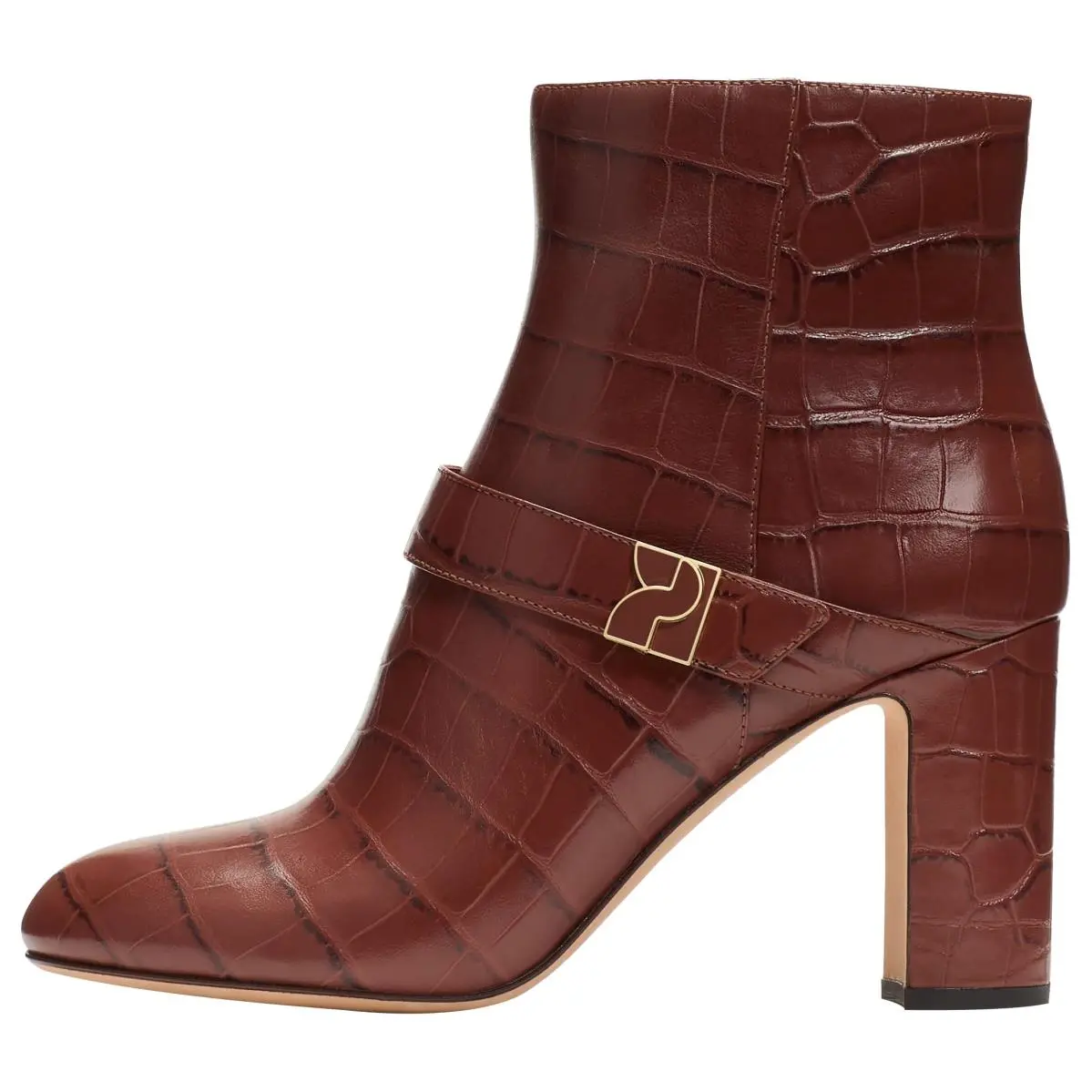 New York Women`s Dakota Zip Up Heeled Bootie Ankle Boot deep umber by Kate Spade