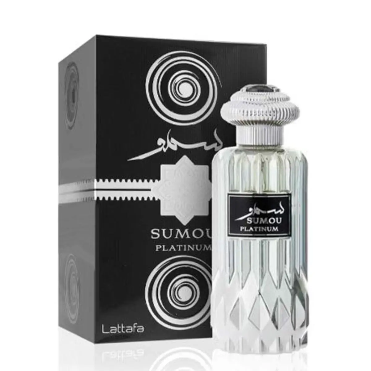 Sumou Platinum Eau De Parfum 3.4 Fl Oz Unisex Fragrance By Lattafa Perfumes