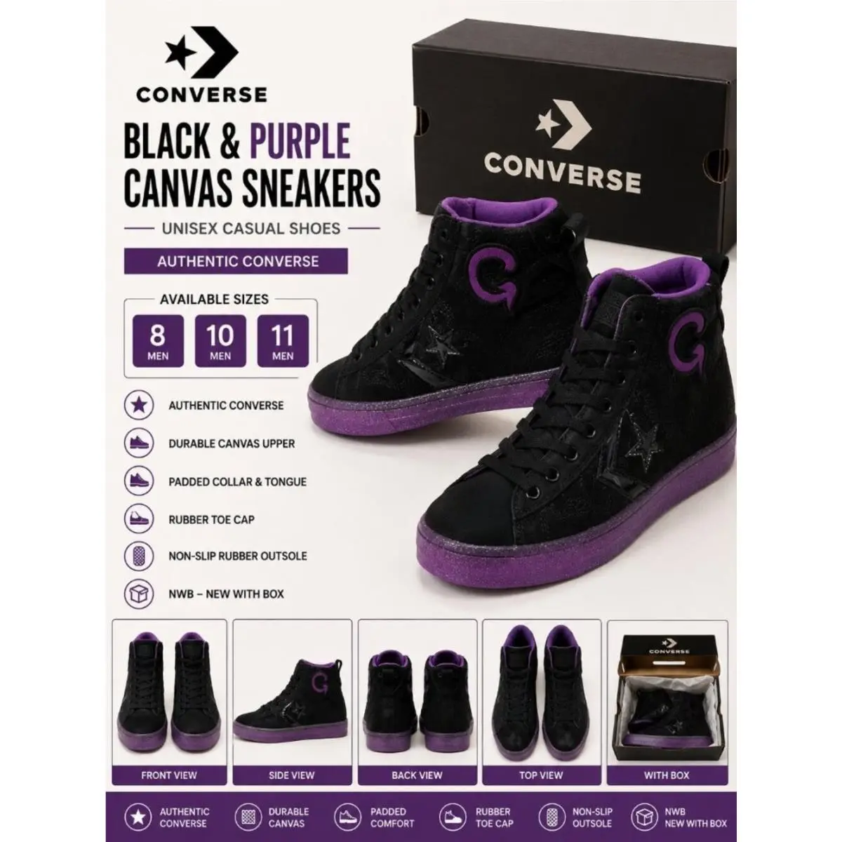 Converse shoes - Black 9
