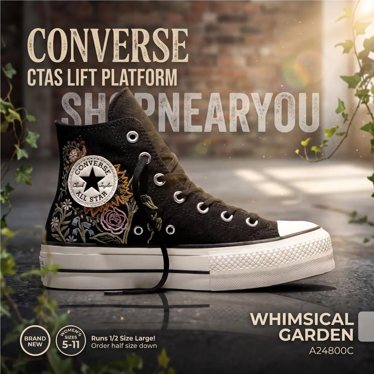 Converse shoes - Converse Chuck Taylor All-Star Lift Platform - A24800C - Black 5