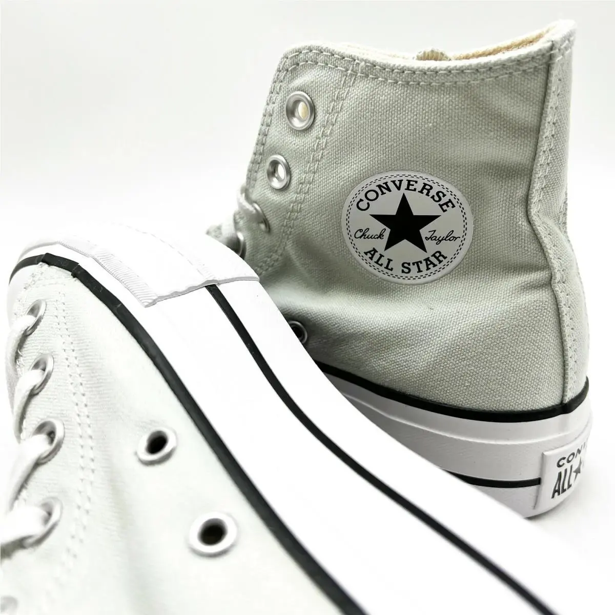 Converse shoes - Converse Chuck Taylor All Star Lift - 572720F - Silver Lilac / Pale Sage Mint / White / Black Pinstripe 1