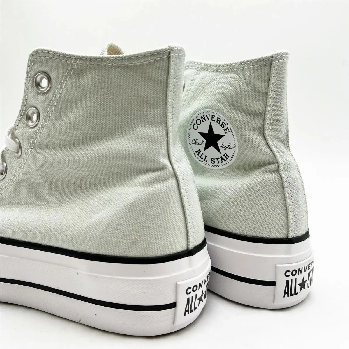 Converse shoes - Converse Chuck Taylor All Star Lift - 572720F - Silver Lilac / Pale Sage Mint / White / Black Pinstripe 5