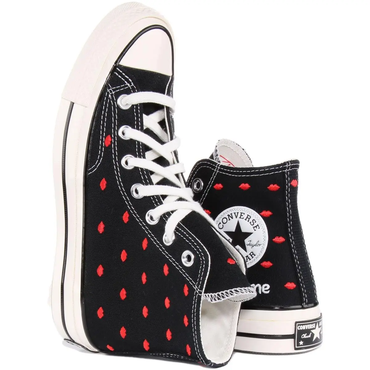 Converse shoes - BLACK RED 2