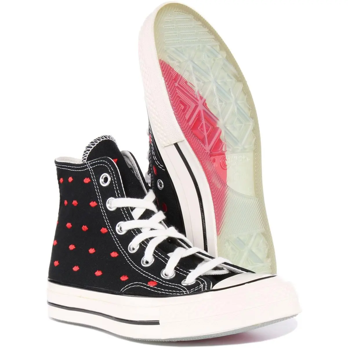 Converse shoes - BLACK RED 3