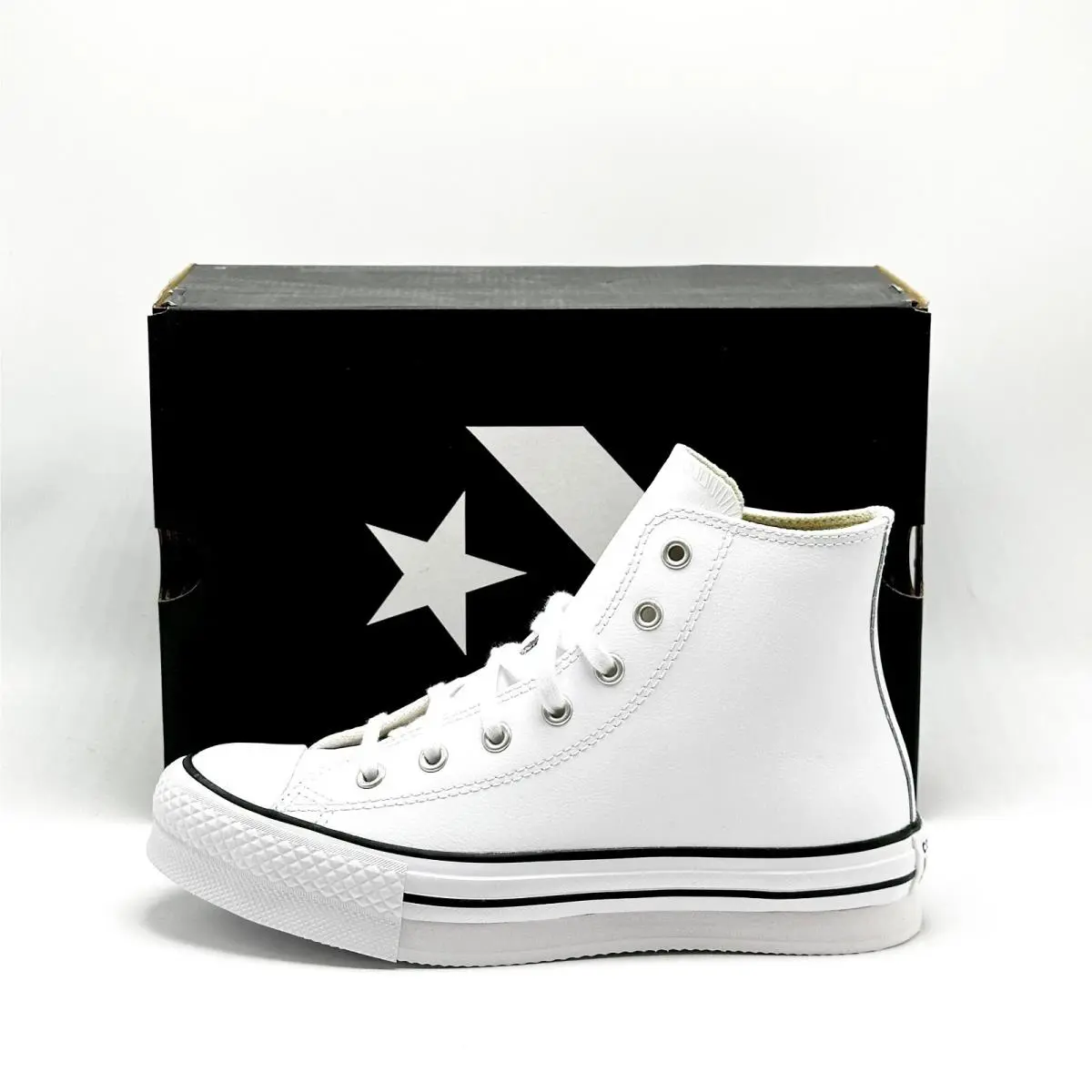 Converse shoes - Converse Chuck Taylor All Star Move - White / Natural Ivory / Black Pinstripe 3