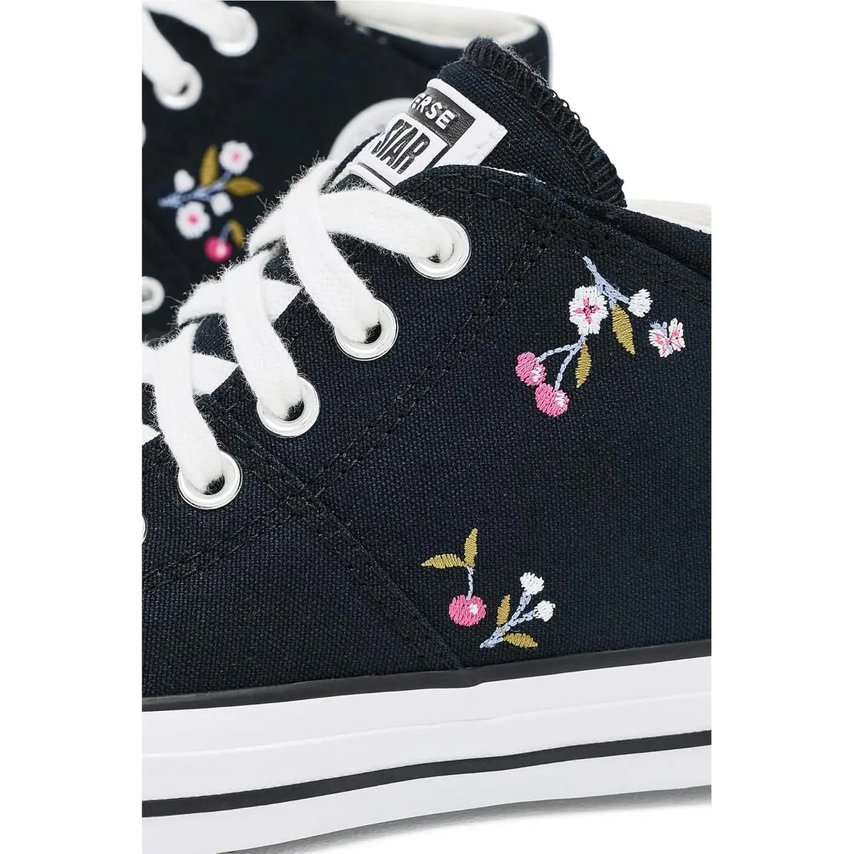 Converse shoes - Black/White/Rough Raspberry 11